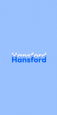 Name DP: Hansford
