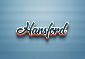 Cursive Name DP: Hansford