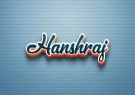 Cursive Name DP: Hanshraj