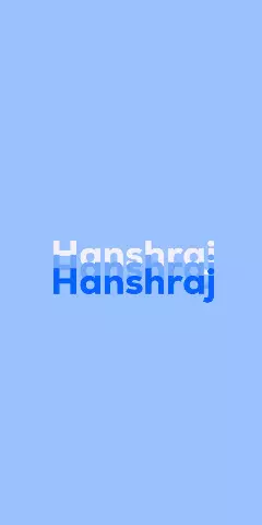 Name DP: Hanshraj