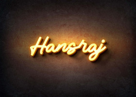 Glow Name Profile Picture for Hansraj