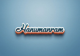 Cursive Name DP: Hanumanram