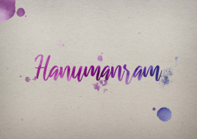 Hanumanram Watercolor Name DP