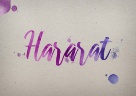 Hararat Watercolor Name DP