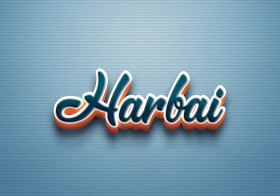Cursive Name DP: Harbai