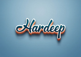 Cursive Name DP: Hardeep