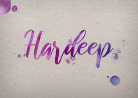 Hardeep Watercolor Name DP