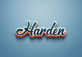 Cursive Name DP: Harden