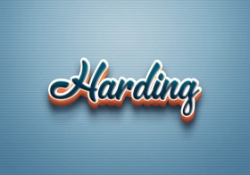 Cursive Name DP: Harding