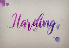 Harding Watercolor Name DP