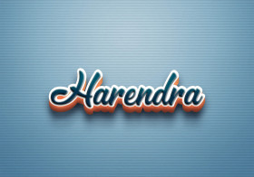 Cursive Name DP: Harendra