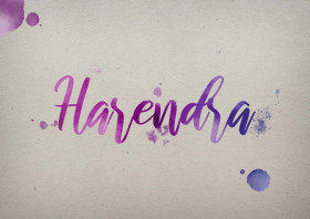Harendra Watercolor Name DP