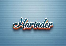 Cursive Name DP: Harinder