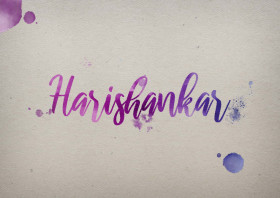 Harishankar Watercolor Name DP