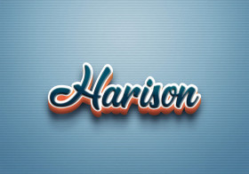 Cursive Name DP: Harison