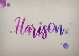 Harison Watercolor Name DP