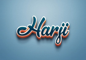 Cursive Name DP: Harji
