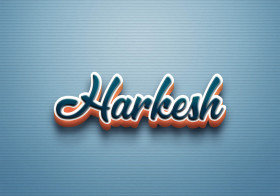Cursive Name DP: Harkesh