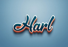 Cursive Name DP: Harl