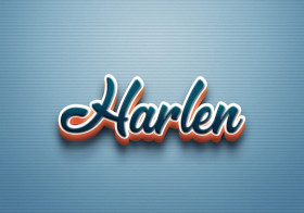 Cursive Name DP: Harlen