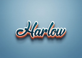 Cursive Name DP: Harlow