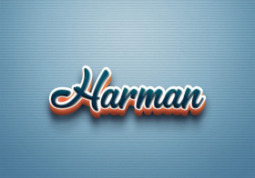 Cursive Name DP: Harman