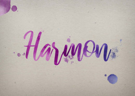 Harmon Watercolor Name DP