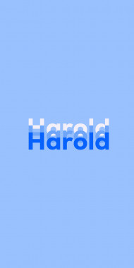 Name DP: Harold