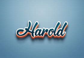 Cursive Name DP: Harold