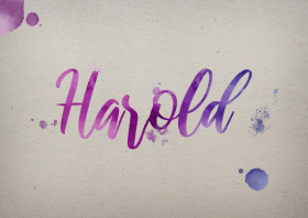 Harold Watercolor Name DP