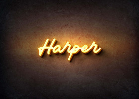 Glow Name Profile Picture for Harper