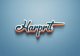 Cursive Name DP: Harprit
