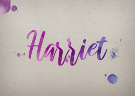 Harriet Watercolor Name DP