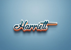 Cursive Name DP: Harriett
