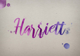 Harriett Watercolor Name DP