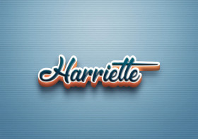 Cursive Name DP: Harriette