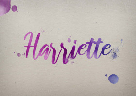 Harriette Watercolor Name DP