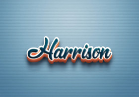 Cursive Name DP: Harrison