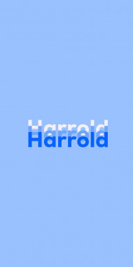 Name DP: Harrold