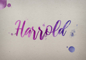 Harrold Watercolor Name DP