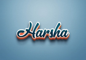 Cursive Name DP: Harsha