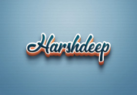 Cursive Name DP: Harshdeep