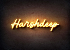 Glow Name Profile Picture for Harshdeep