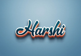 Cursive Name DP: Harshi