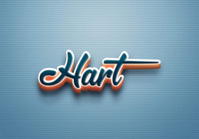 Cursive Name DP: Hart