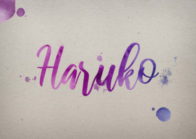 Haruko Watercolor Name DP