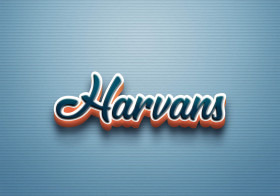 Cursive Name DP: Harvans