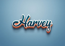 Cursive Name DP: Harvey
