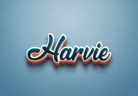 Cursive Name DP: Harvie