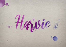 Harvie Watercolor Name DP